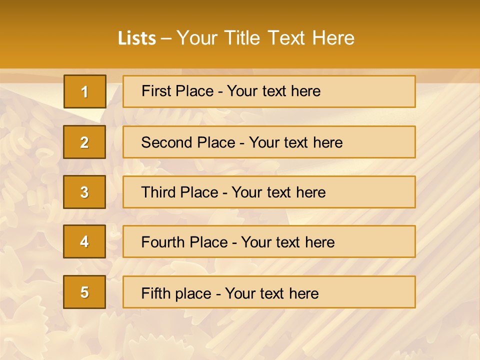 Raw Macaroni Background PowerPoint Template