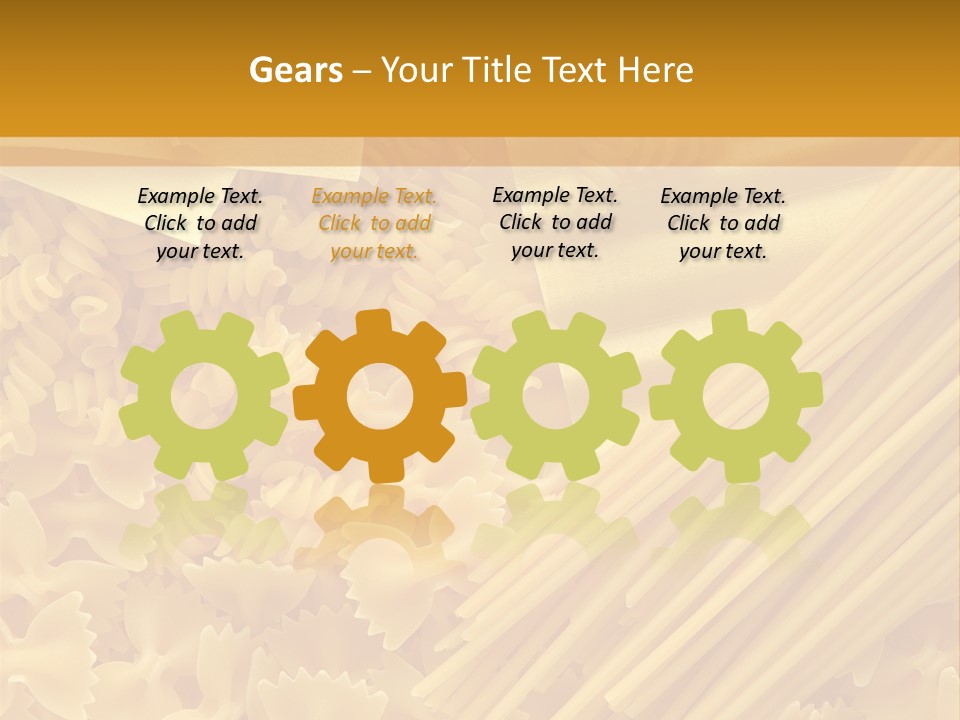 Raw Macaroni Background PowerPoint Template