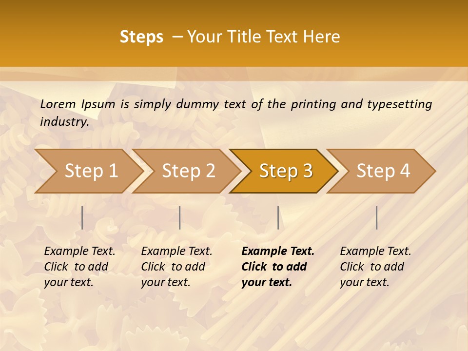 Raw Macaroni Background PowerPoint Template
