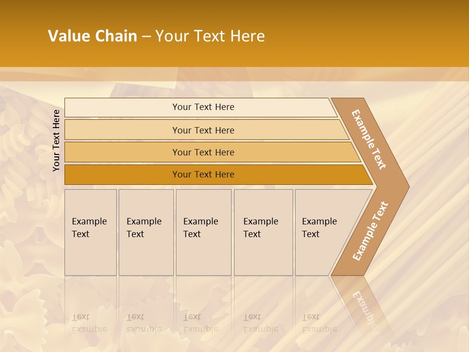 Raw Macaroni Background PowerPoint Template