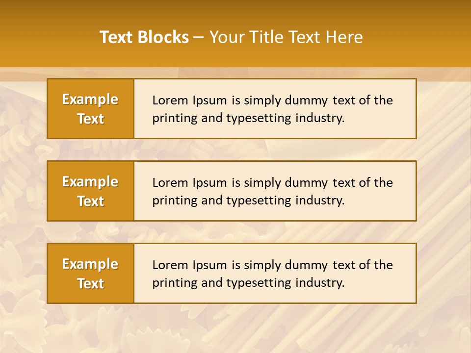 Raw Macaroni Background PowerPoint Template