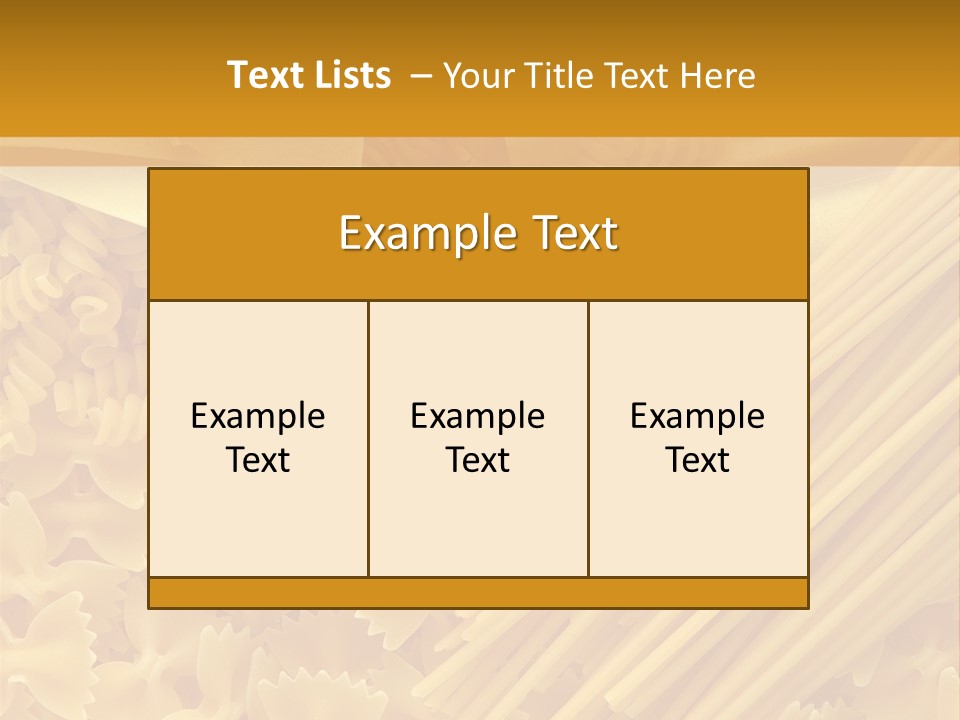 Raw Macaroni Background PowerPoint Template