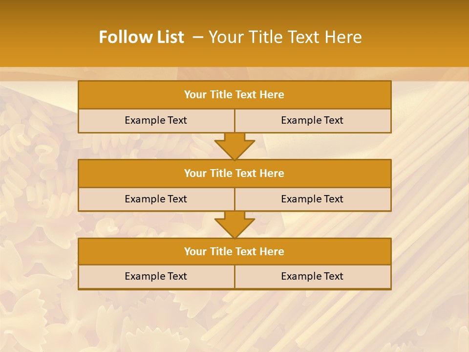 Raw Macaroni Background PowerPoint Template