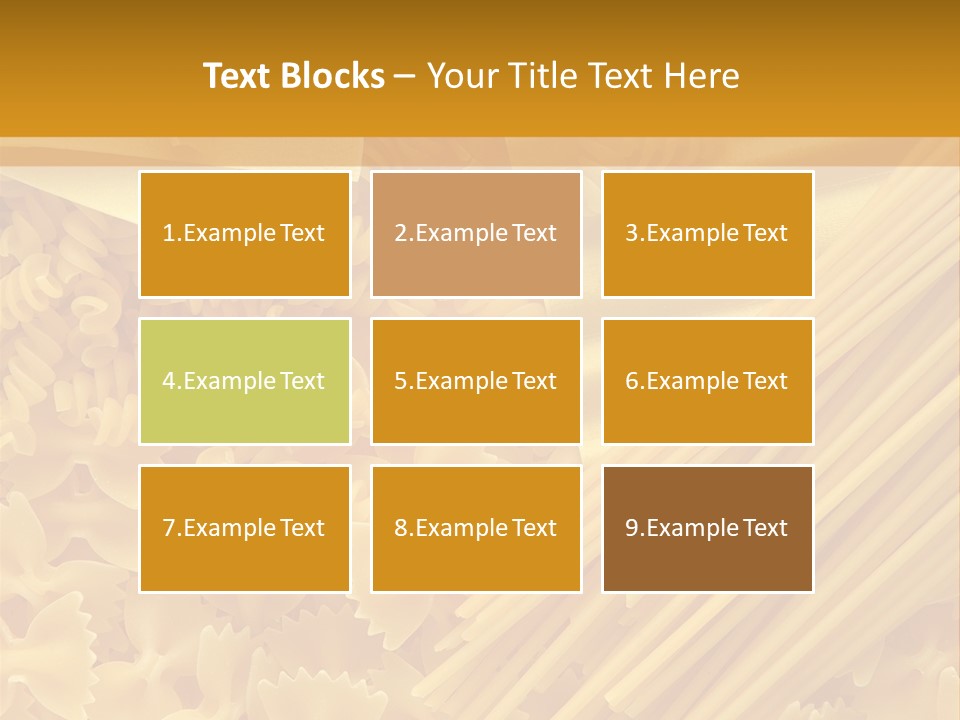 Raw Macaroni Background PowerPoint Template