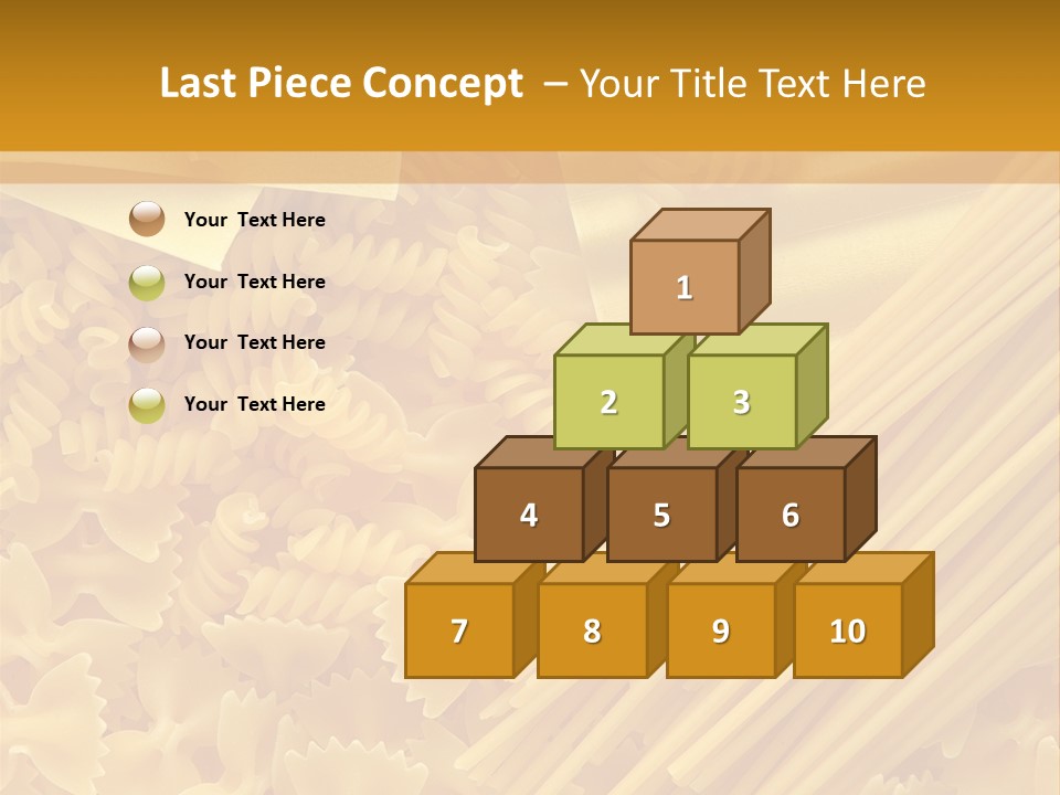 Raw Macaroni Background PowerPoint Template