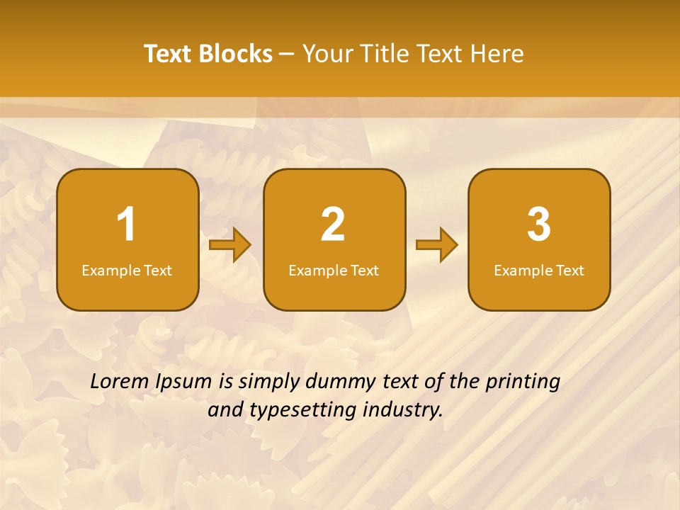 Raw Macaroni Background PowerPoint Template
