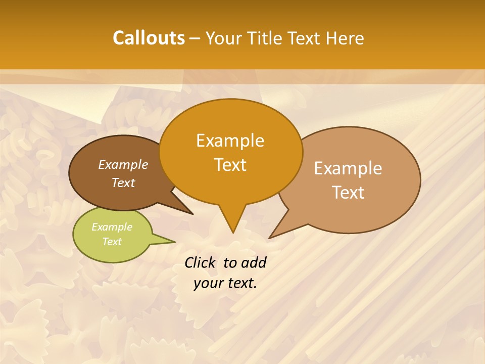 Raw Macaroni Background PowerPoint Template