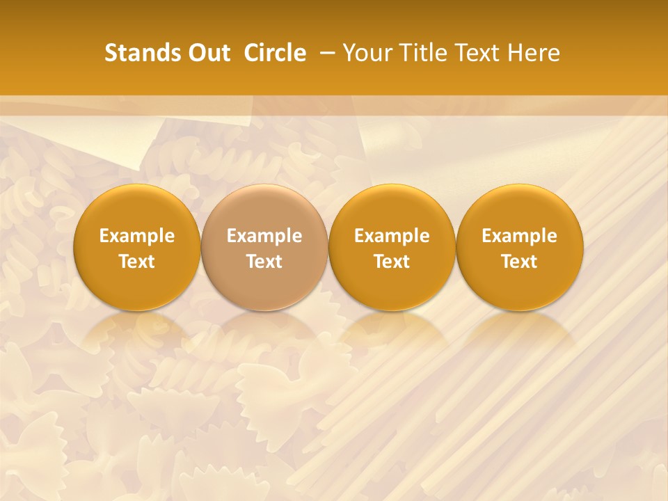 Raw Macaroni Background PowerPoint Template