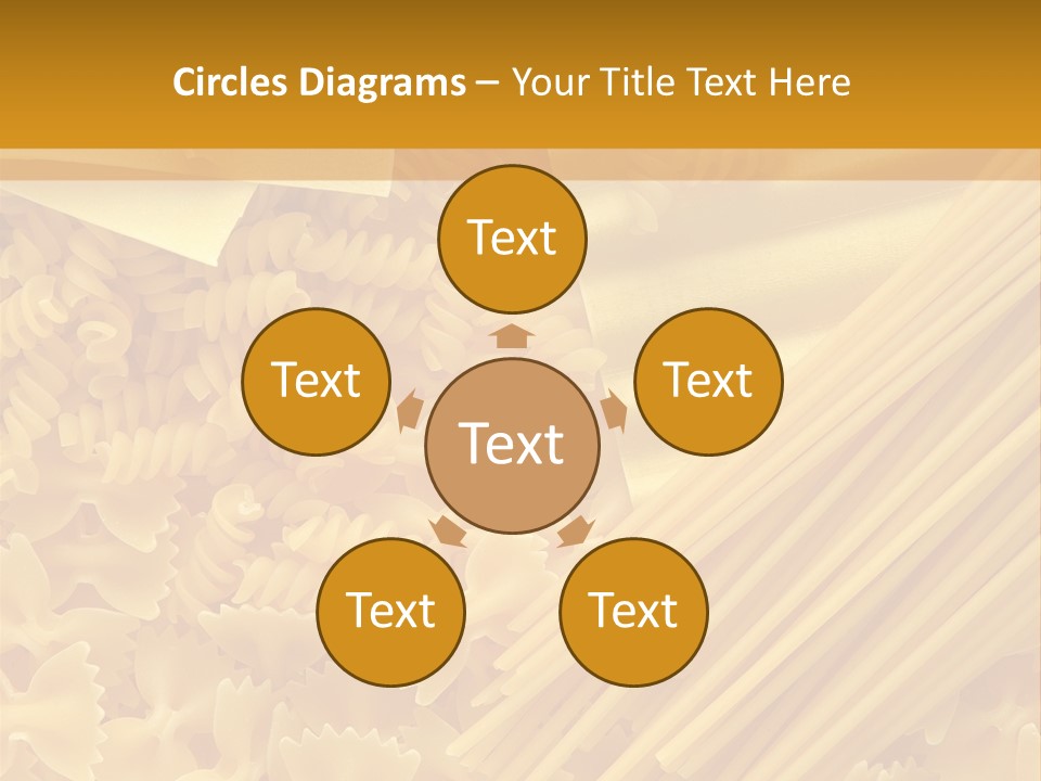 Raw Macaroni Background PowerPoint Template