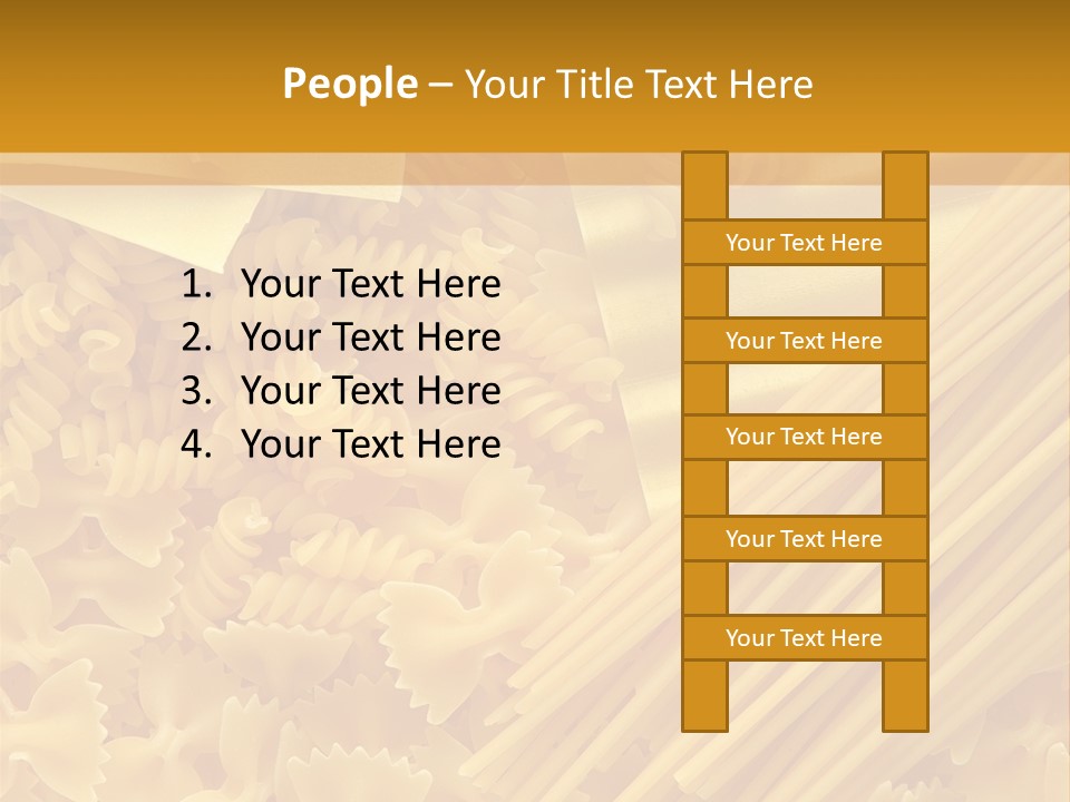 Raw Macaroni Background PowerPoint Template