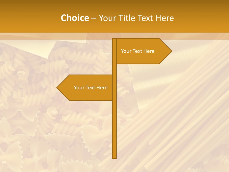 Raw Macaroni Background PowerPoint Template
