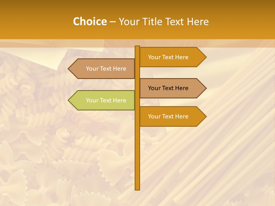 Raw Macaroni Background PowerPoint Template
