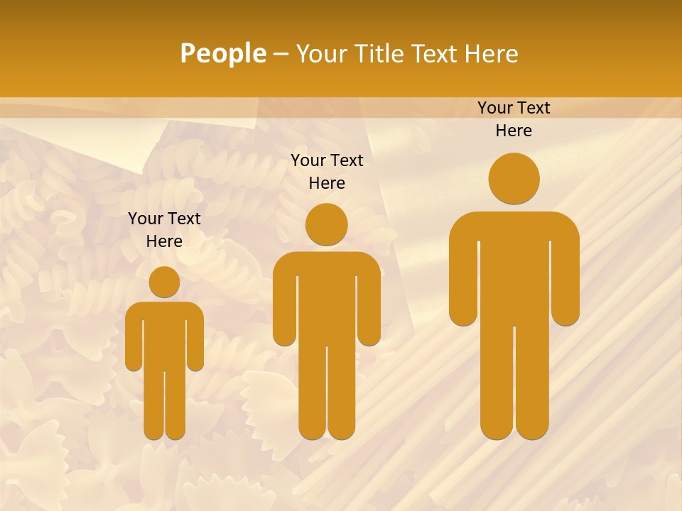 Raw Macaroni Background PowerPoint Template