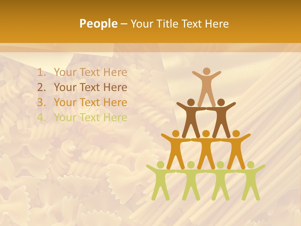 Raw Macaroni Background PowerPoint Template