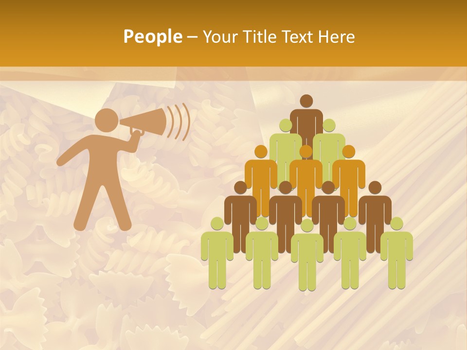 Raw Macaroni Background PowerPoint Template