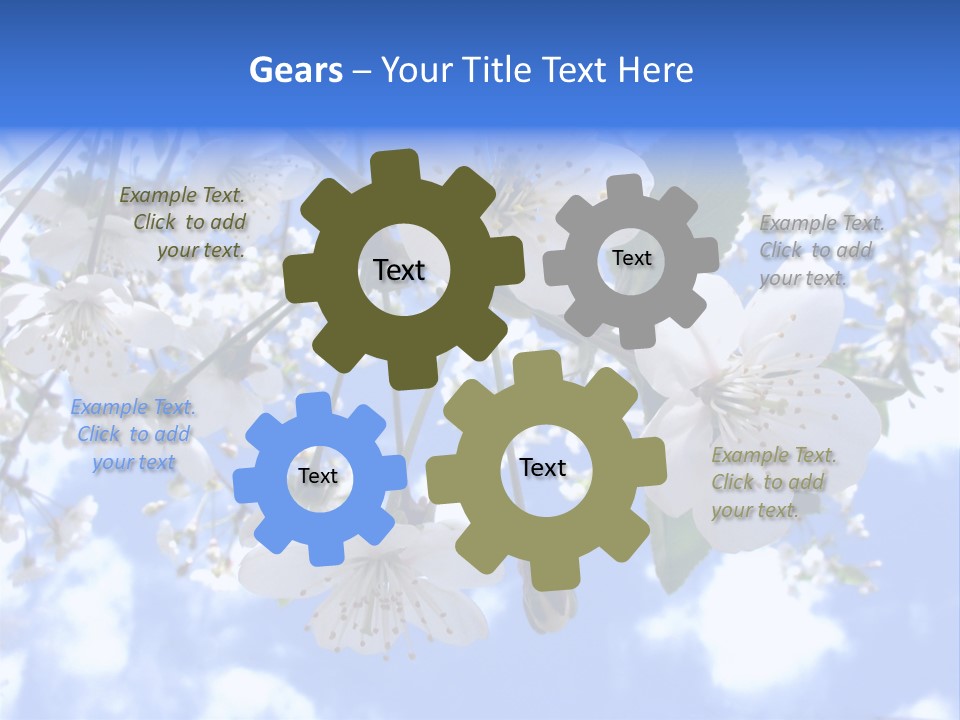 Clouds Shine Way PowerPoint Template