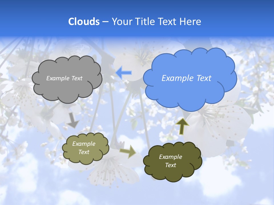Clouds Shine Way PowerPoint Template