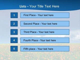 Imagination Landscape Way PowerPoint Template