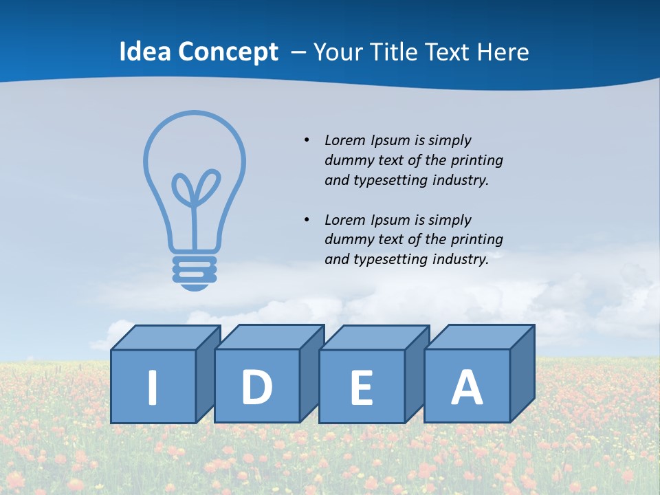 Imagination Landscape Way PowerPoint Template