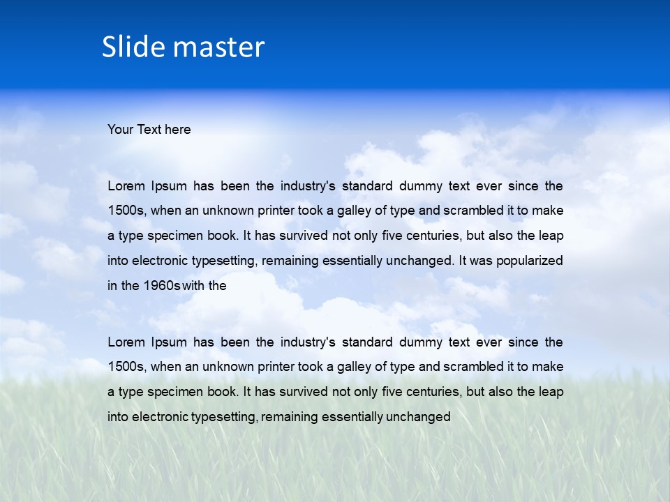 Entrance Rise Beauty PowerPoint Template