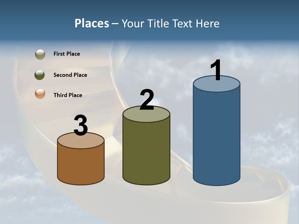 Achievement Light Step PowerPoint Template