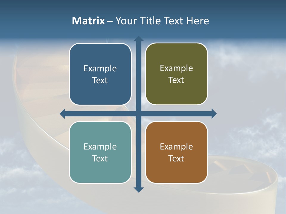 Achievement Light Step PowerPoint Template