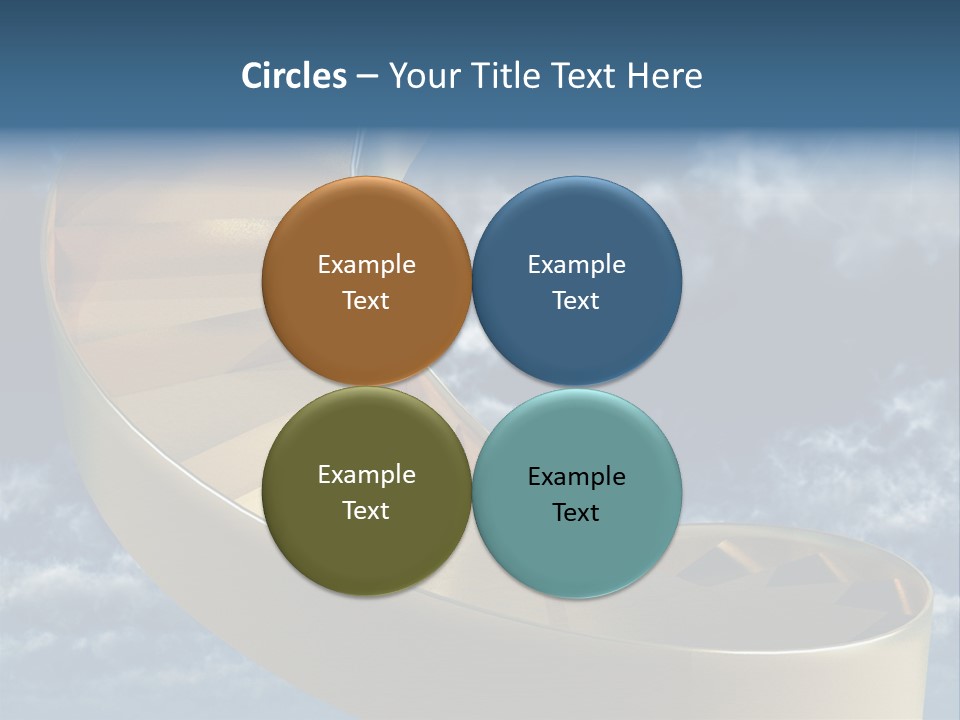 Achievement Light Step PowerPoint Template