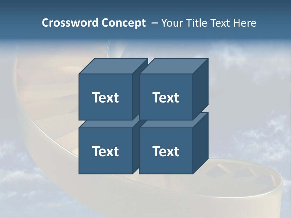 Achievement Light Step PowerPoint Template