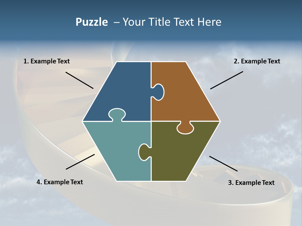 Achievement Light Step PowerPoint Template