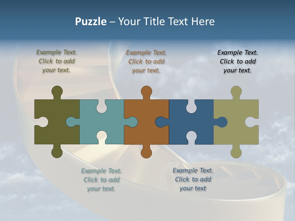 Achievement Light Step PowerPoint Template