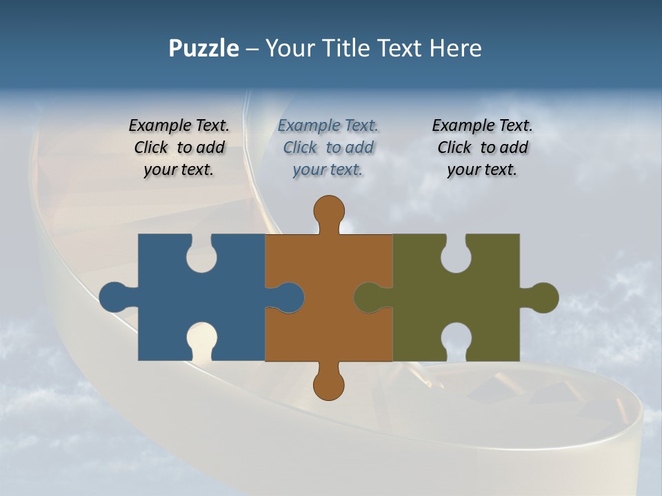 Achievement Light Step PowerPoint Template