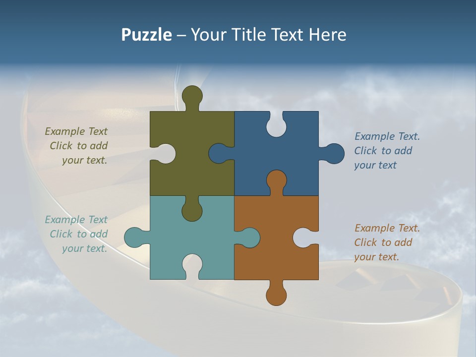 Achievement Light Step PowerPoint Template