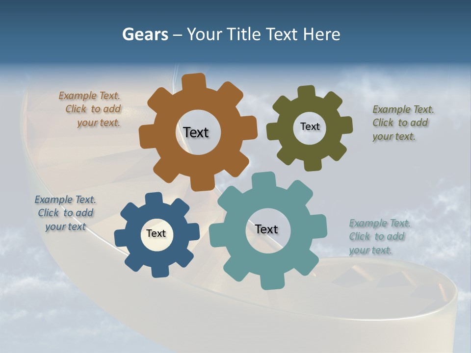 Achievement Light Step PowerPoint Template