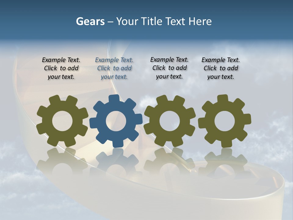 Achievement Light Step PowerPoint Template