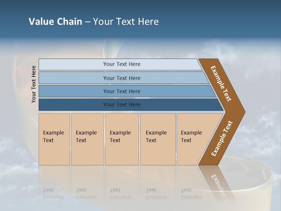 Achievement Light Step PowerPoint Template
