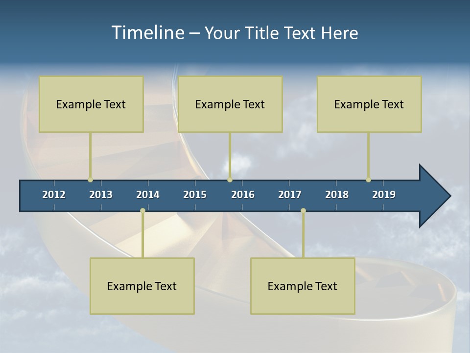 Achievement Light Step PowerPoint Template