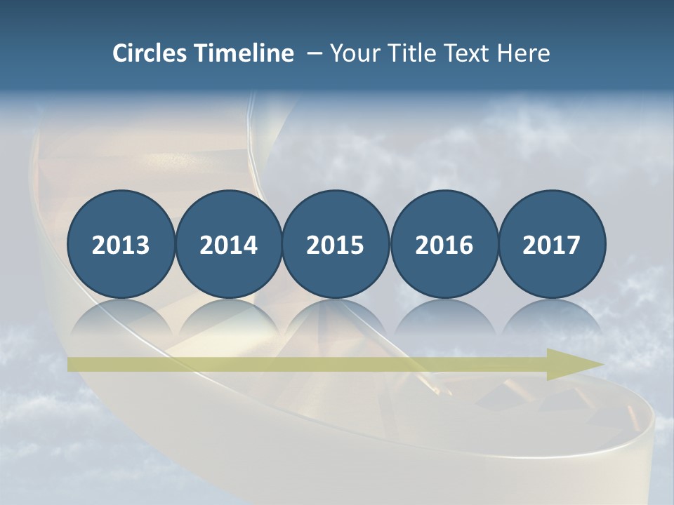 Achievement Light Step PowerPoint Template