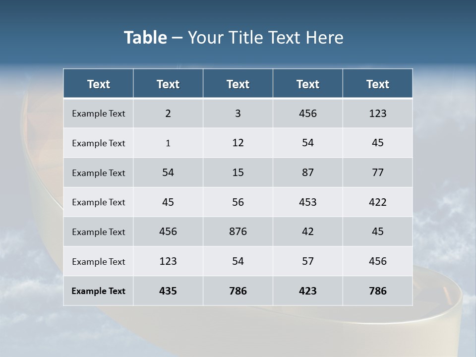 Achievement Light Step PowerPoint Template