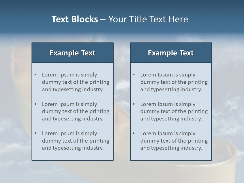 Achievement Light Step PowerPoint Template