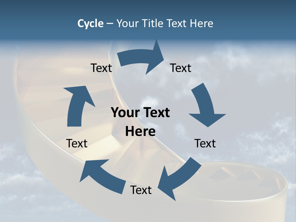 Achievement Light Step PowerPoint Template