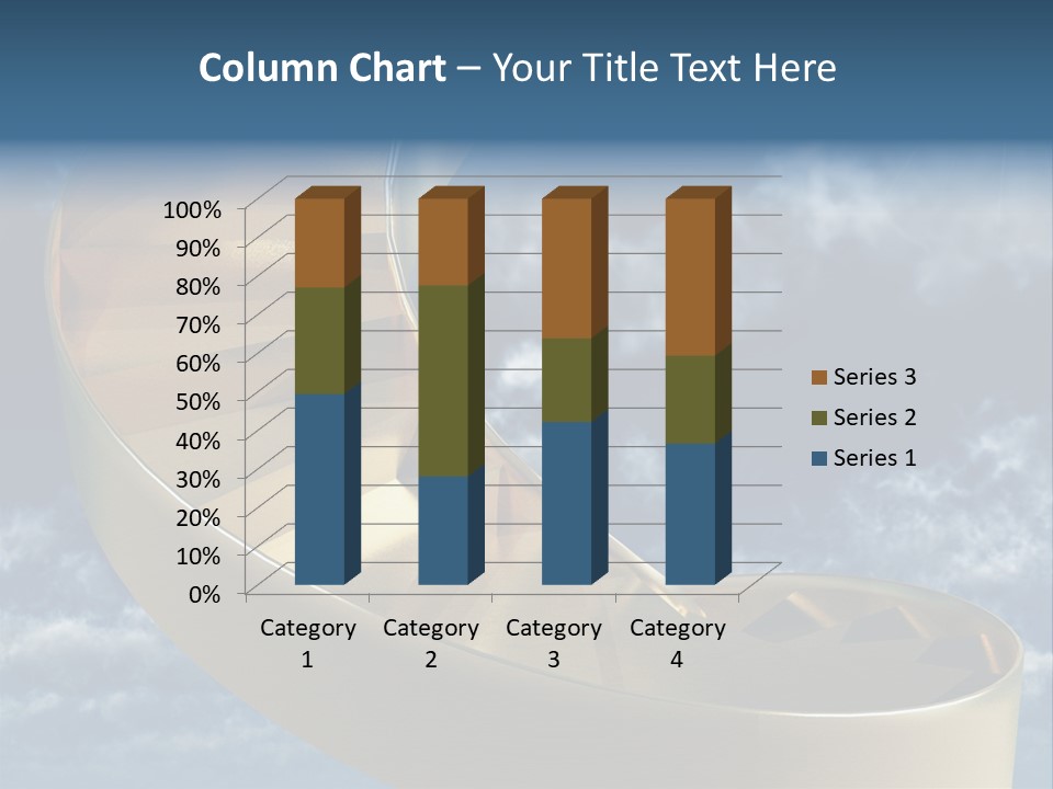 Achievement Light Step PowerPoint Template