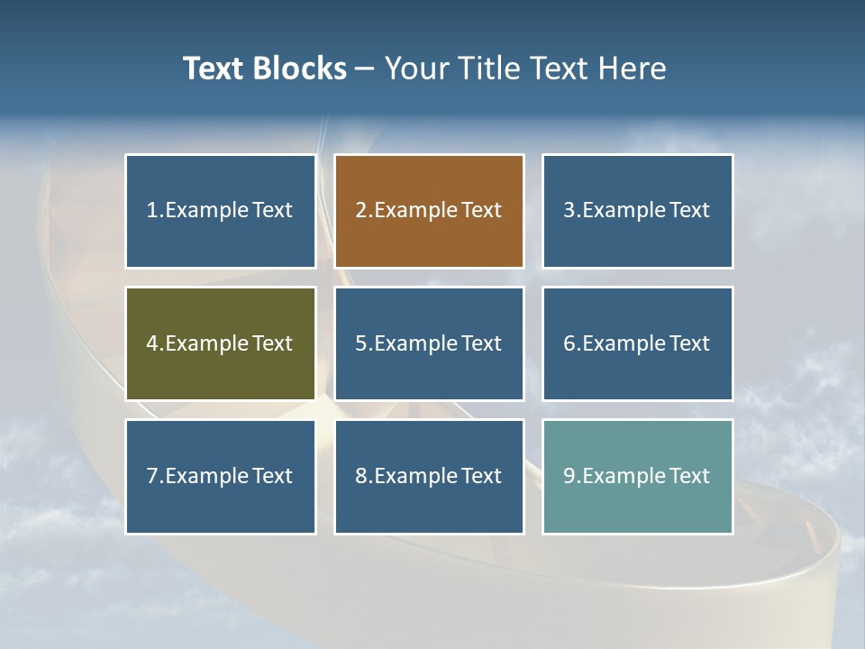 Achievement Light Step PowerPoint Template