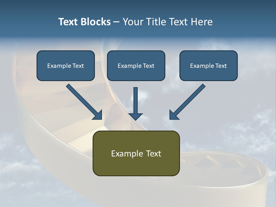 Achievement Light Step PowerPoint Template