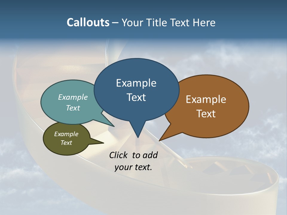 Achievement Light Step PowerPoint Template