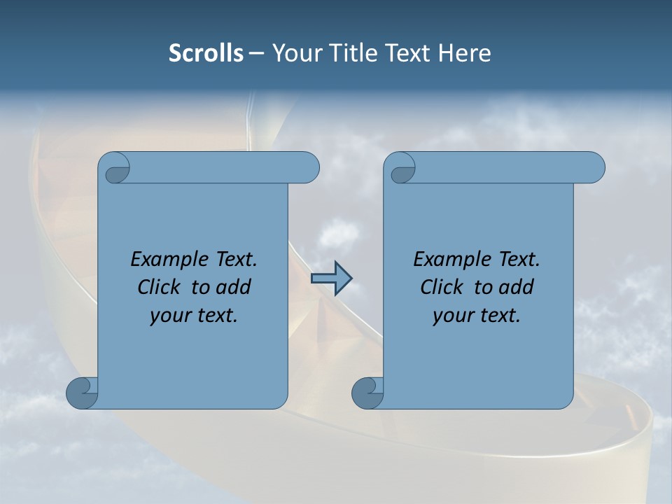Achievement Light Step PowerPoint Template