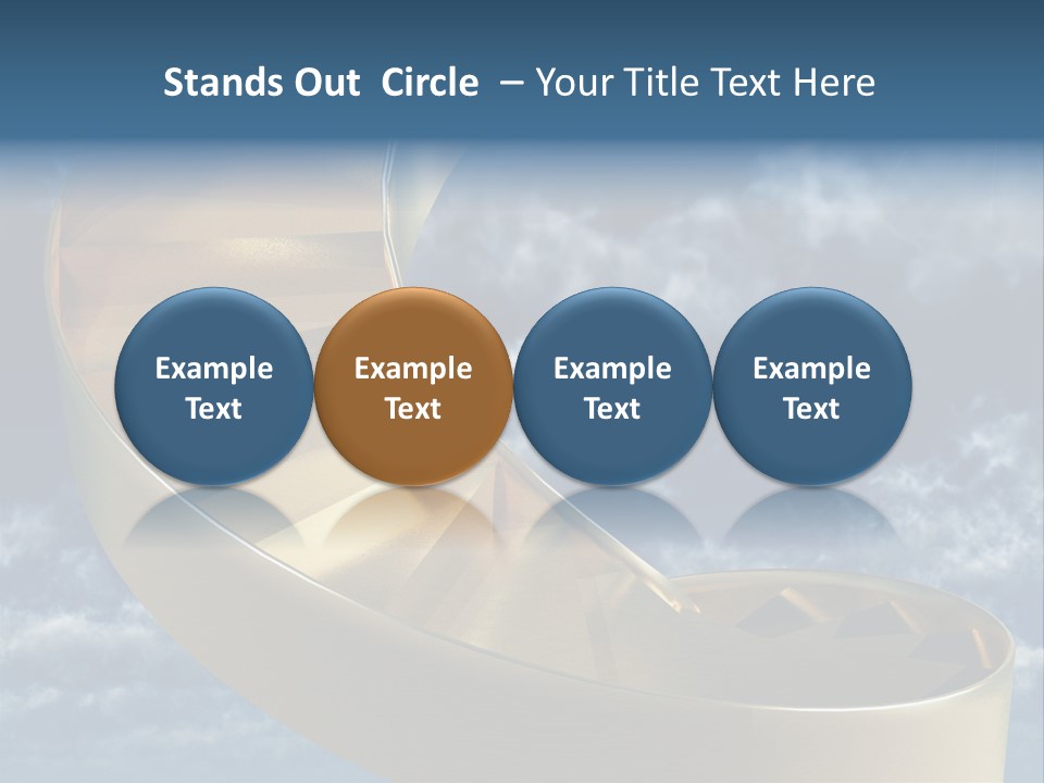 Achievement Light Step PowerPoint Template