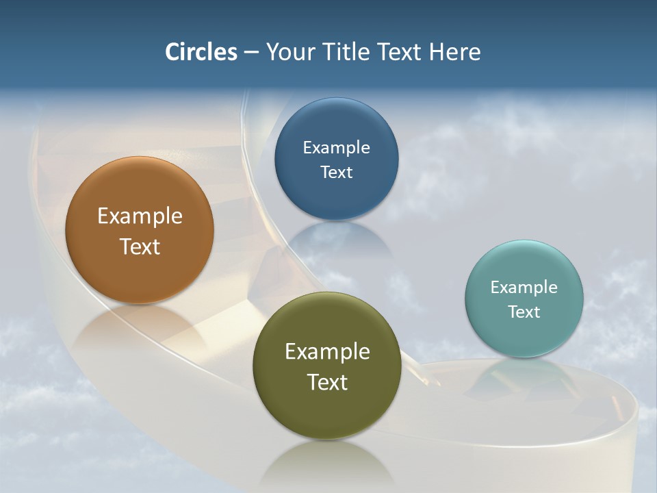 Achievement Light Step PowerPoint Template