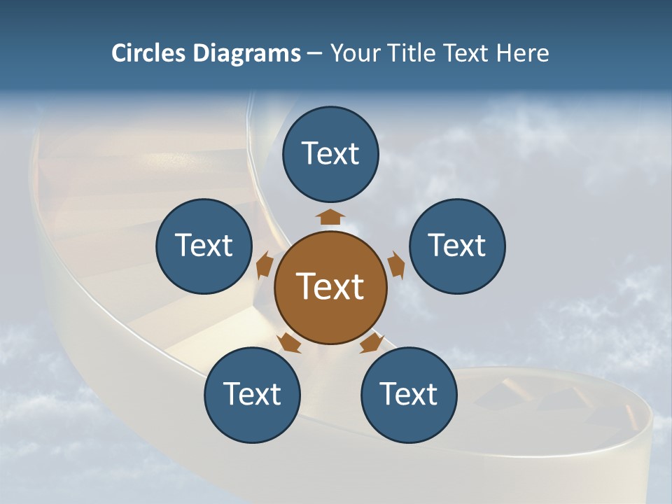 Achievement Light Step PowerPoint Template
