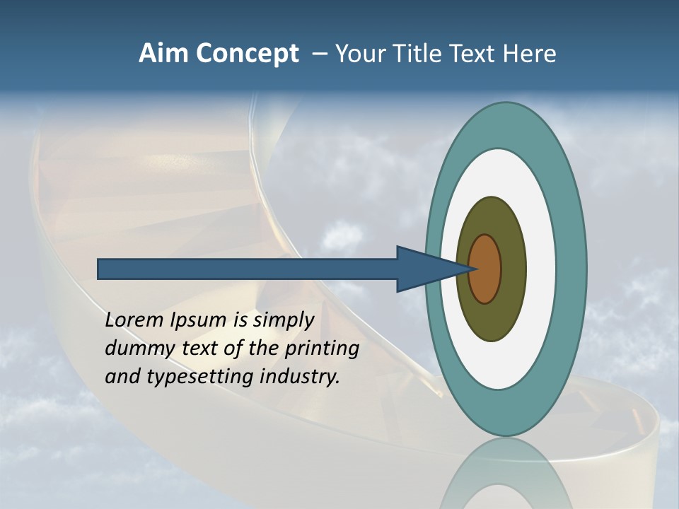 Achievement Light Step PowerPoint Template