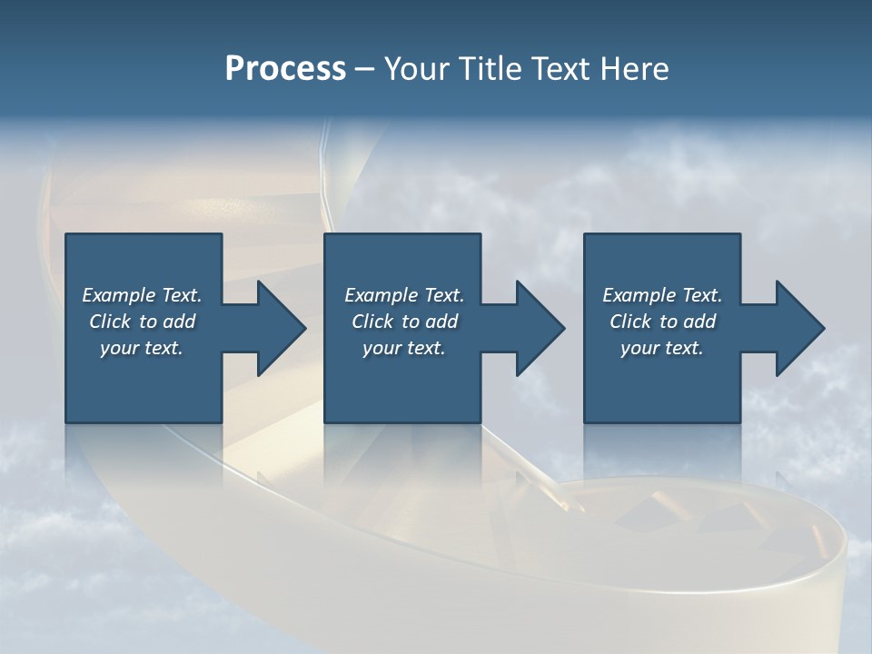 Achievement Light Step PowerPoint Template